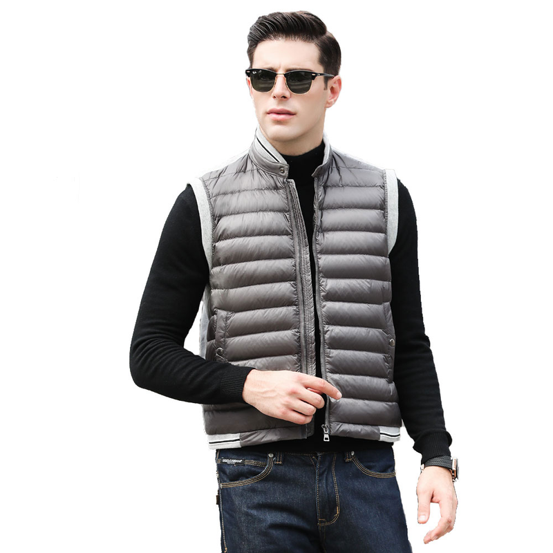 Illustration for article titled Men Winter Down Vest, Black and grey are available